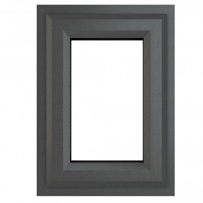 Crystal Triple Glazed Window Grey/White Top Clear