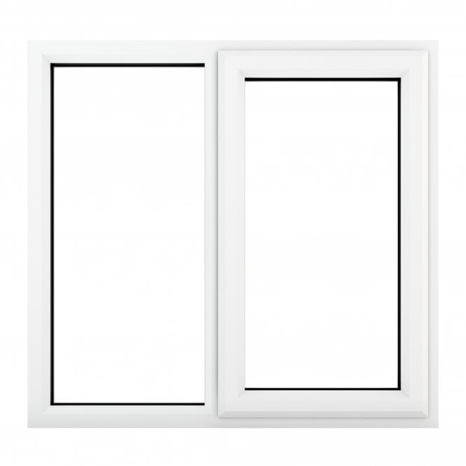 Crystal Triple Glazed Window White RH Clear
