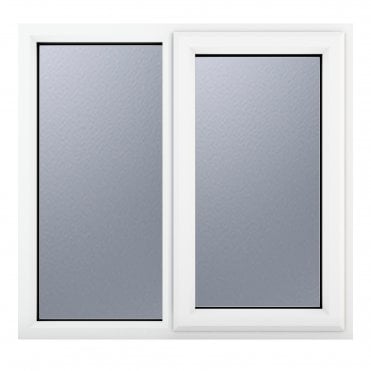 Crystal Triple Glazed Window White RH Obscure