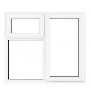 Crystal Triple Glazed Window White RH Top Clear | Beatsons