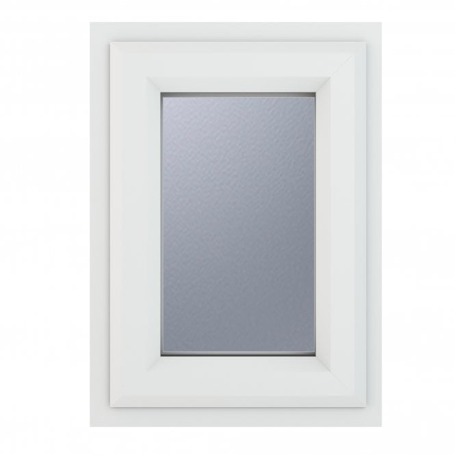 Crystal Triple Glazed Window White Top Obscure