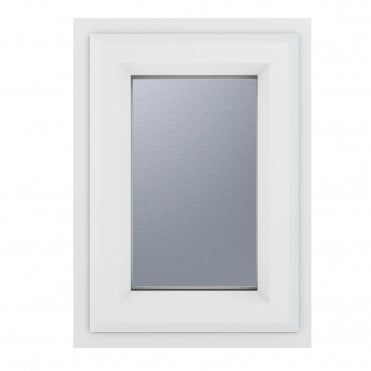 Crystal Triple Glazed Window White Top Obscure