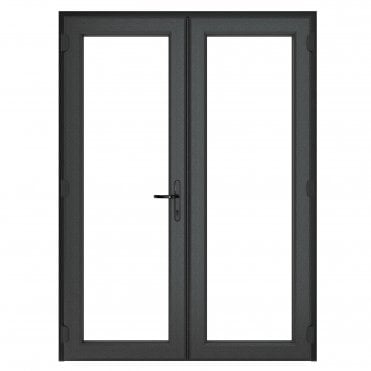 Crystals Direct Grey uPVC French Door Left-Hand Master | Beatsons