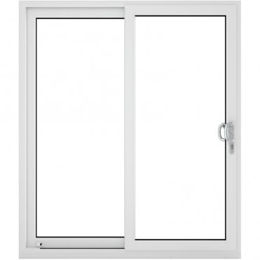crystal uPVC White Sliding Patio Right to Left 150mm Cill Included Clear Glazing