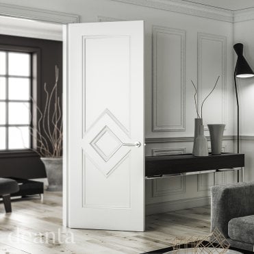 Ascot White Primed Door