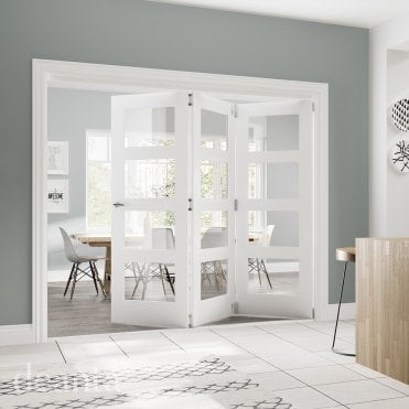 Coventry White Primed Glazed Door