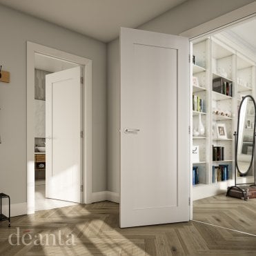 Denver White Primed Door