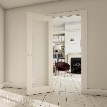 Denver White Primed Glazed Door