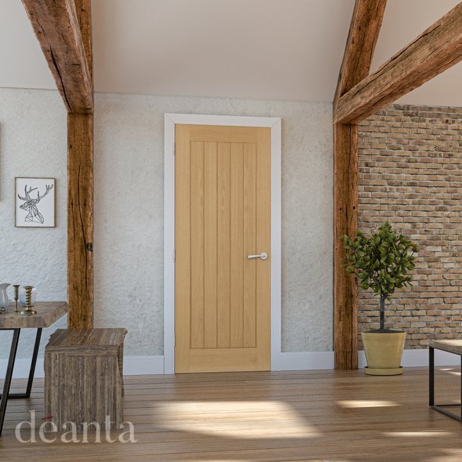 Deanta Ely Unfinished Oak Door
