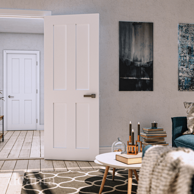 Deanta Eton White Primed Door