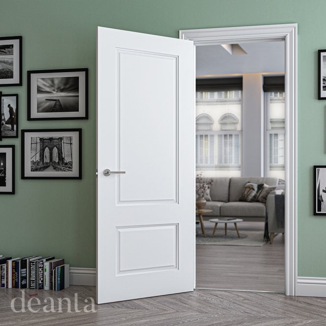 Deanta Madison White Primed Door