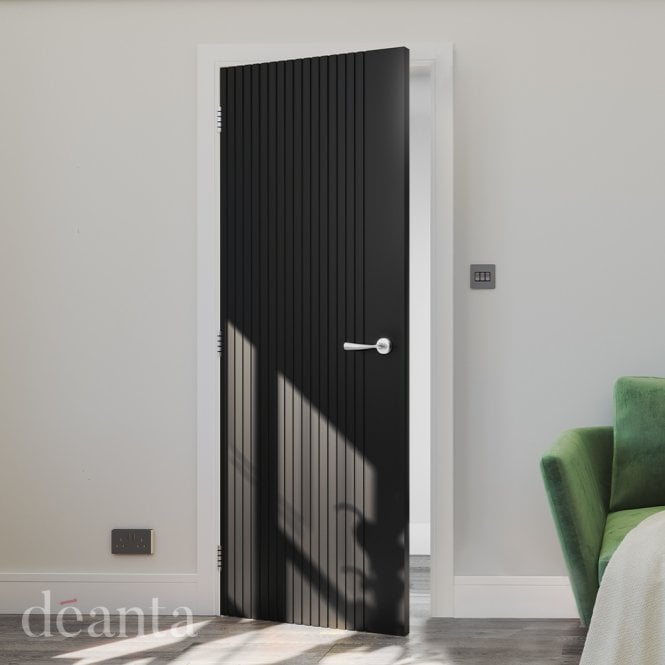 Deanta Malmo Black Prefinished Door