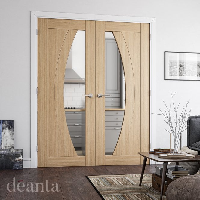 Deanta Ravello Prefinished Oak 1 Lite Glazed Door
