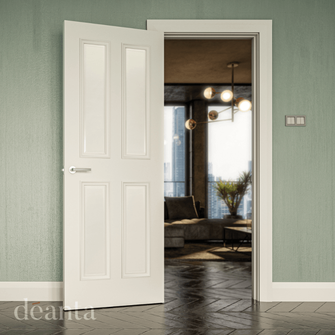 Deanta Rochester White Primed Door