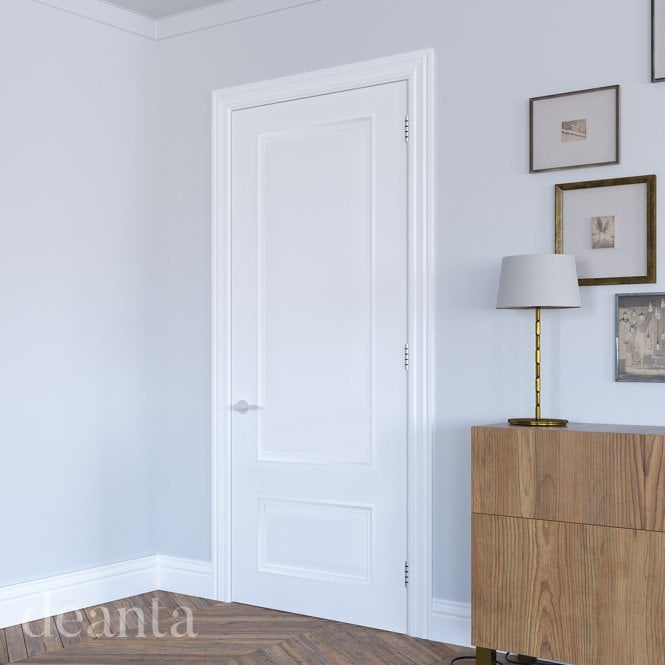 Deanta Sandringham White Primed Door