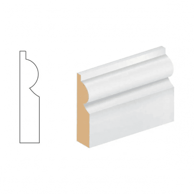 Donaldsons MDF Torus Skirting Board