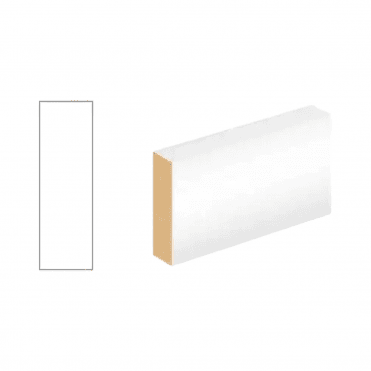 white square mdf skirting board Square MDF Skirting Board | PSE/DAR - Profile 166