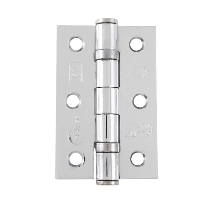Eclipse 76x52mm Mild Steel Grade 7 Ball Bearing Hinge 2 Pack