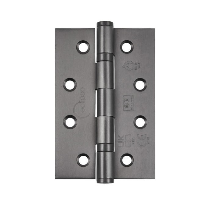 Eclipse Grade 7 Stainless Steel Slim Knuckle Ball Bearing Hinge 102x67x2mm