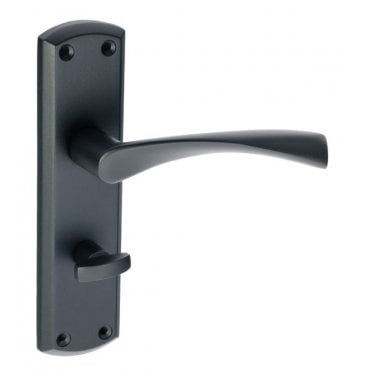 Monza Lever Handle On Plate Bathroom Set