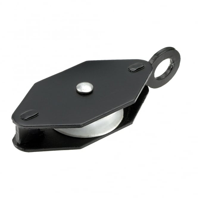 Eliza Tinsley 1 1/2inch  Black Awning Pulley Nylon Wheel Box (Box of 10)