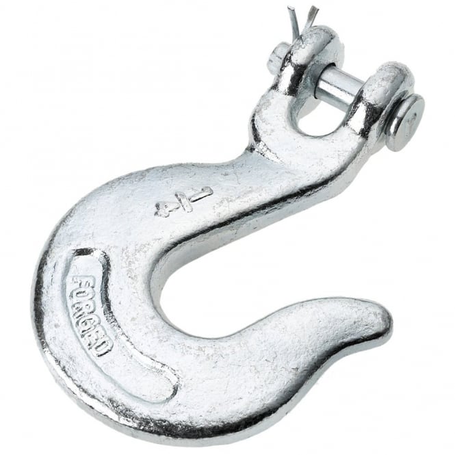 Eliza Tinsley 1/4inch  Bright Zinc Plated (BZP) Clevis Slip Hook (Box of 5)