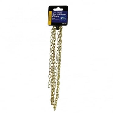 1.5mm Chrome Plated Domestic Oval Link Chain 2m