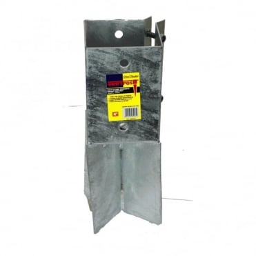 100mm Galvanised Concrete Post Support (Box of 10)