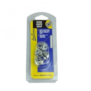 10mm  (BZP) Commerc. Wire Rope Grip (4) (Box of 5)