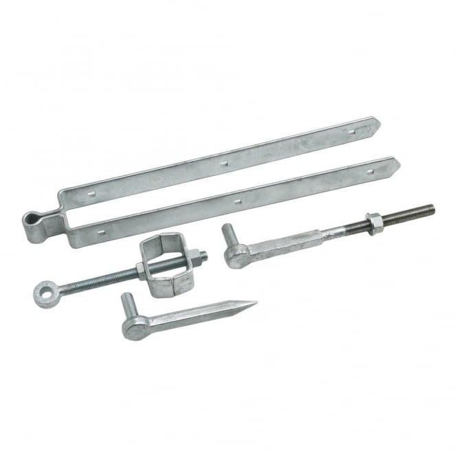 Eliza Tinsley 18inch  Galvanised Adjustable Field Gate Set Drive & Bolt Hooks