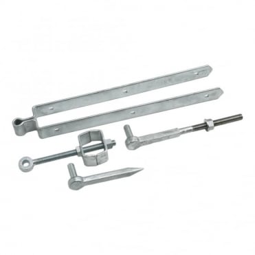 18inch  Galvanised Adjustable Field Gate Set Drive & Bolt Hooks