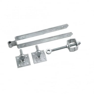 18inch  Galvanised Adjustable Flange Set Hooks on Plate