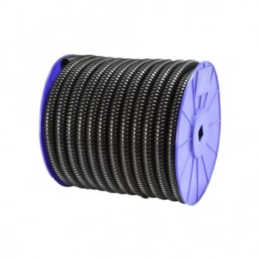 19mm Black Ribbed Hose (Reel of 25m)