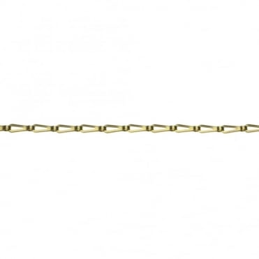 19mm O/All Polished Brass Safety Chain Reel - 40m