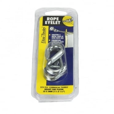 1inch  x 1/8inch  Bright Zinc Plated (BZP) Commercial Thimbles (Box of 5)