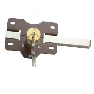 2.75" (70mm) Double Locking Long Throw Lock (Spring Bolt)