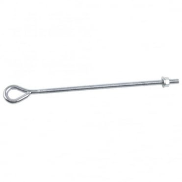 200mm x M10 Galvanised Welded Eyebolts 2N & 2W (Box of 50)