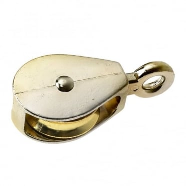 3/4inch  Nickel Plated Fast Eye Pulley, Single