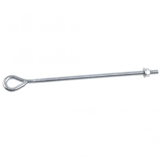 Eliza Tinsley 300mm x M10 Galvanised Welded Eyebolts 2N & 2W (Box of 50)