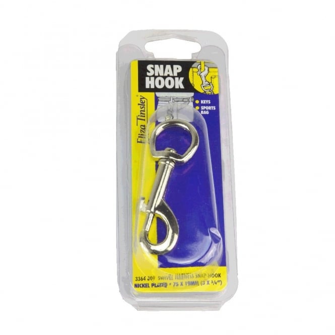 Eliza Tinsley 3inch  Nickel Plated Swivel Harness Snap Hooks (Box of 5)
