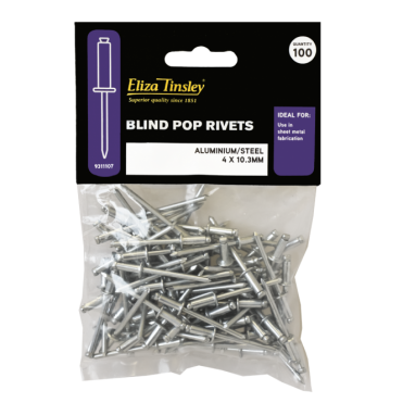 4.8X10.9 Aluminium Blind Pop Rivet - Box of 5 Packs of 100 Pieces