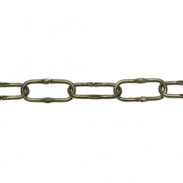 4 x 40mm Ant.Br. Marq.Emb.Oval Chain Pail - 30m