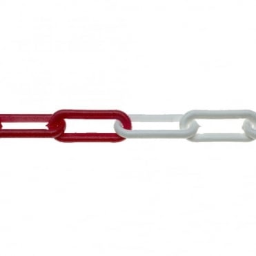 6 x 47mm White Polythene Chain Pail 12m