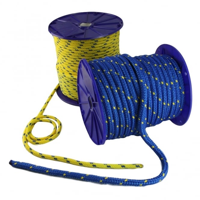 Eliza Tinsley 6mm Blue /Red 16 Plated Polypropylene Braid Rope Reel of 178m