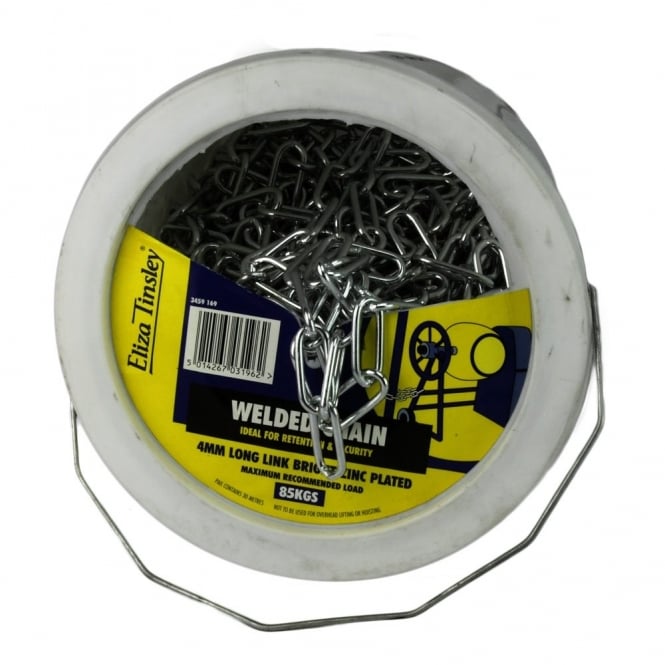 Eliza Tinsley 6mm Galvanised Spiked Alt. Link Chain Pail 10M