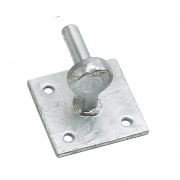 7/8inch  Pin Galvanised Gate Hangers on 4inch  Sqr (Box of 5)