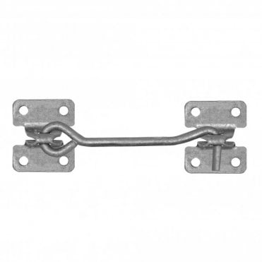 8" Galvanised Light Cabin Hook on Plate (With Fixings)