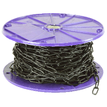 Black Short Link Welded Chain Reel