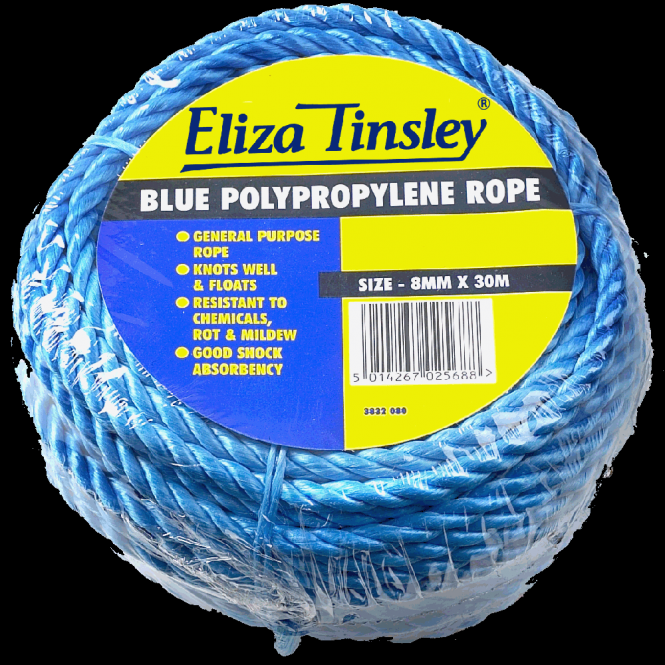 Eliza Tinsley Blue Polypropylene Rope Coil