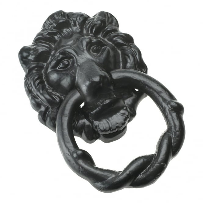 Eliza Tinsley Door Knocker Lions Head Large Black (Box of 5)